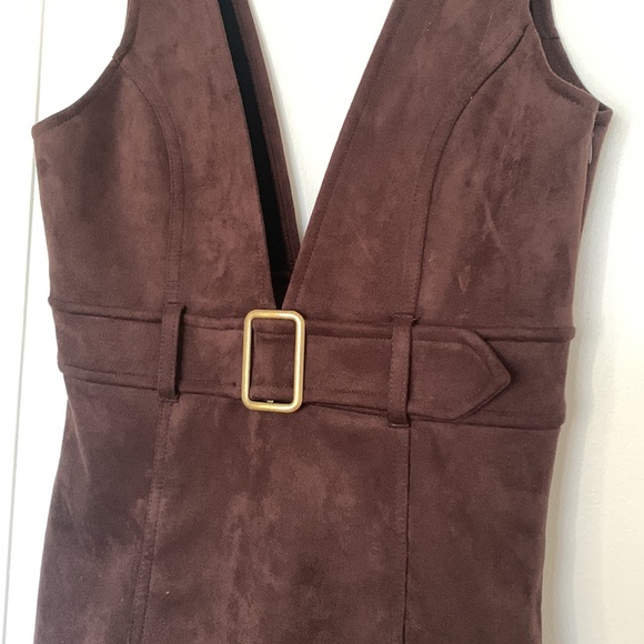 F21 70s style suede dress - Picture 2 of 5